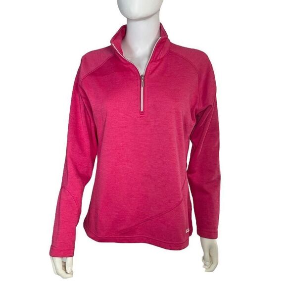 Boulder Gear Women’s M Pink Fleece Lined Pullover Jacket Coat 1/4 Zip - Picture 1 of 7